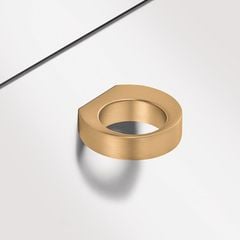 Tay nắm tủ Hafele màu vàng mờ 56mm 106.70.136