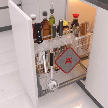 Rổ kéo để dao thớt Cucina 400mm Sơn phủ nano 549.20.815