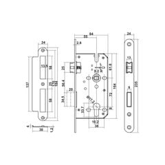 Bộ tay nắm cửa WC Hafele (không chìa) Đen mờ 499.63.637