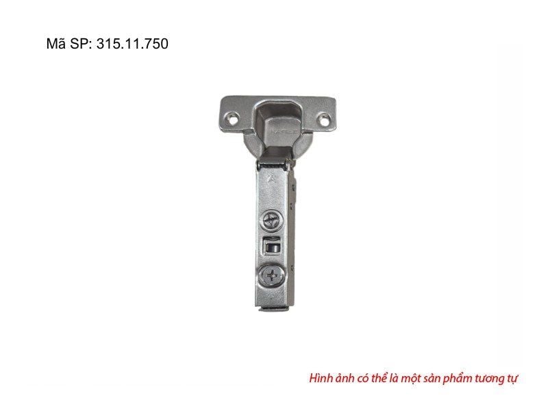 Bản lề giảm chấn Hafele - Đế lắp nhấn - Trùm ngoài 315.11.750