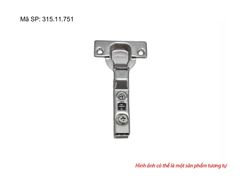 Bản lề giảm chấn Hafele - Đế lắp nhấn - Trùm nửa 315.11.751