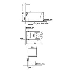 Bồn cầu một khối Hafele 588.79.408