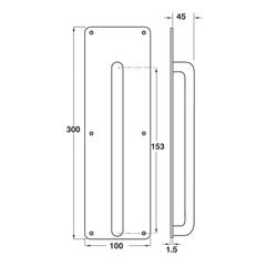 Bảng PULL có tay nắm Häfele 987.11.240