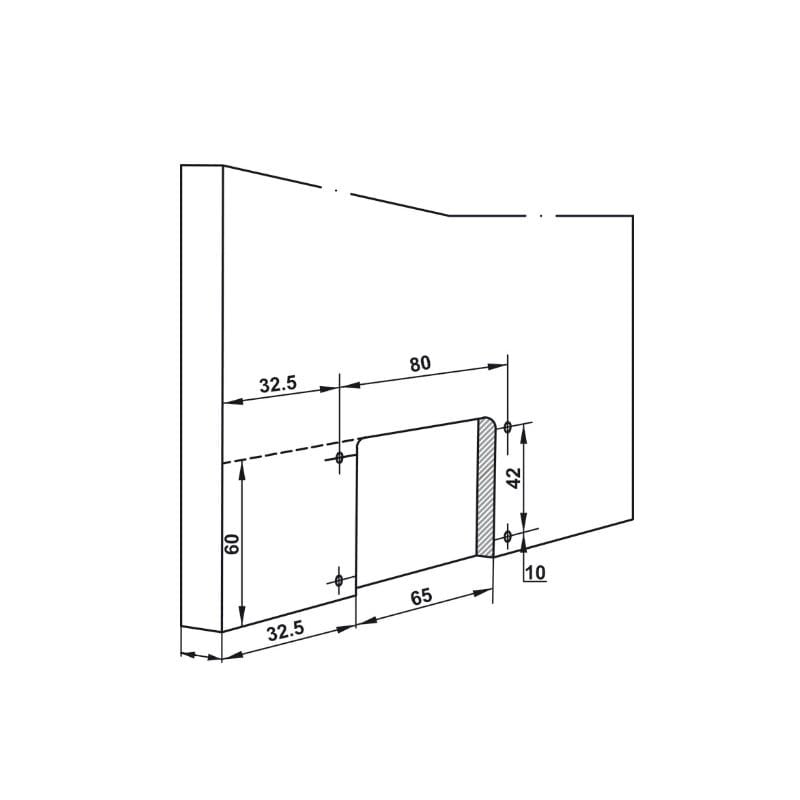 Bộ phụ kiện cửa trượt tủ áo Hafele 2 cánh 22-25mm SLIDO CLASSIC 50 IF 401.30.001