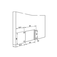Bộ phụ kiện cửa trượt tủ áo Hafele 2 cánh 22-25mm SLIDO CLASSIC 50 IF 401.30.001