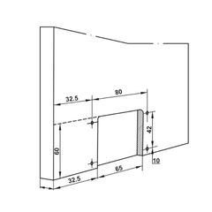 Bộ phụ kiện cửa trượt tủ áo Hafele 3 cánh 18-21mm SLIDO CLASSIC 50 IF 401.30.003