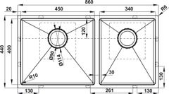 Combo chậu bếp Hafele 567.96.313