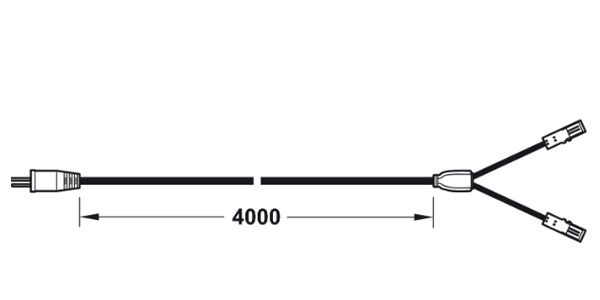 Dây dẫn điện với 2 ngõ ra, 12V 833.74.749