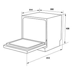 Máy rửa chén để bàn Hafele HDW-T50B 539.20.600