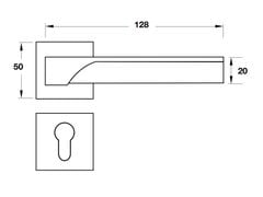 Tay nắm cửa Hafele TECHNA màu đen 901.79.718