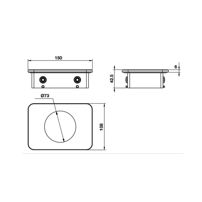 Kệ đựng ly kính trắng 495.80.239