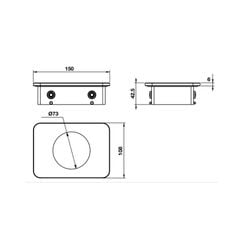 Kệ đựng ly kính trắng 495.80.239