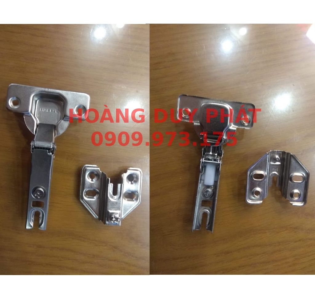Bản lề giảm chấn DIY Hafele - Trùm ngoài - Đế lắp trượt 493.03.021