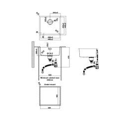Chậu rửa chén Hafele 490mm HS24-SSN1S-490 567.24.417