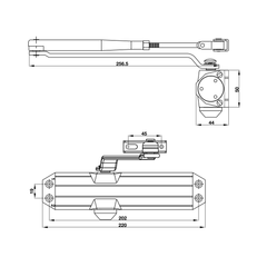 Cùi chỏ hơi Hafele DIY ≤80kg 489.30.035