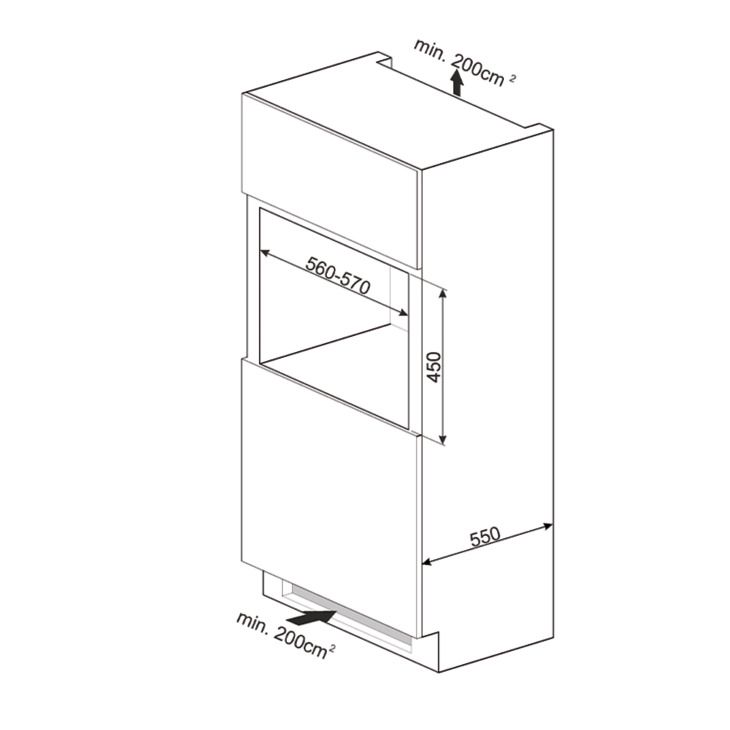 Tủ rượu âm Smeg CVI621RWNR3 535.14.571