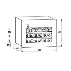 Tủ rượu âm tủ Hafele HW-C62BB 533.17.001