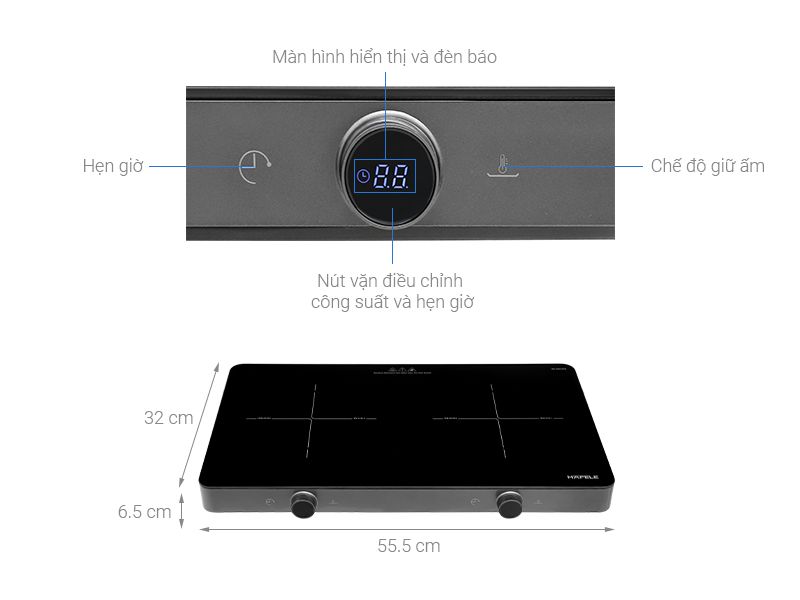 [MT] Bếp từ đôi Hafele HS-I5521FG 536.66.850