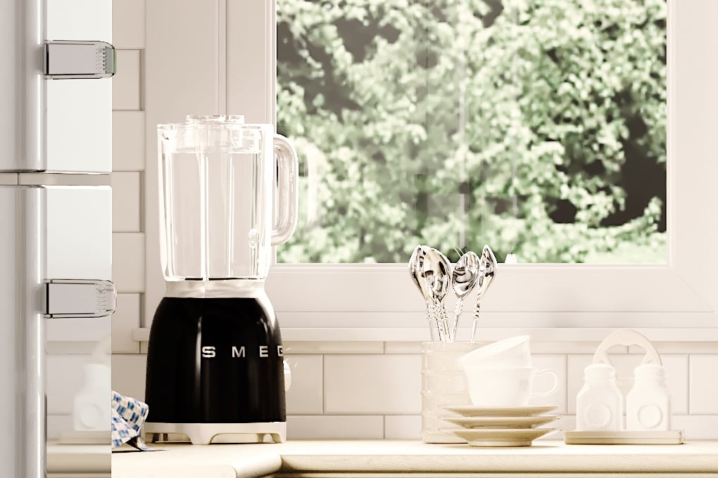 Máy xay sinh tố Smeg màu đen BLF01BLEU 535.43.630