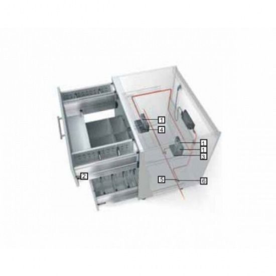 Bộ điện Blum sử dụng cho 2 ngăn kéo dưới chậu rửa Sink drawer 5755259