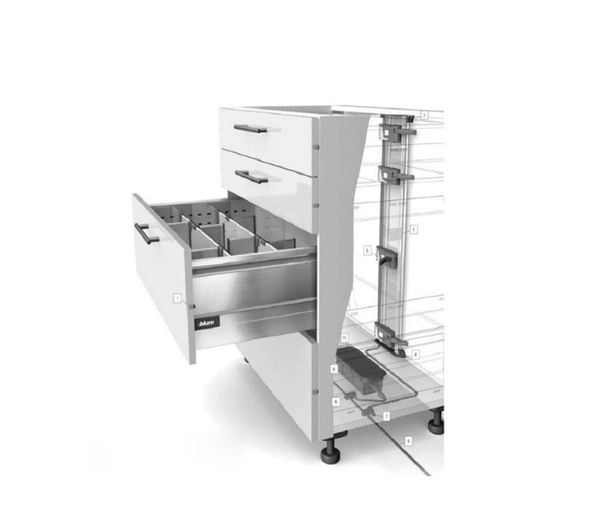 Bộ điện Blum sử dụng cho 4 ngăn kéo 4 drawers 9419185