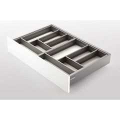 Bộ khay chia ngăn kéo rộng 400mm màu trắng mờ Hafele 552.52.803