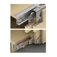 Bộ phụ kiện cửa trượt tủ áo trùm ngoài 3 cánh 22-27mm Hafele 400.51.123