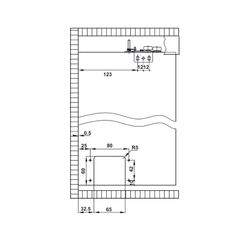 Bộ phụ kiện cửa trượt tủ áo Hafele 2 cánh 26-32mm SLIDO CLASSIC 50 IF 401.30.002