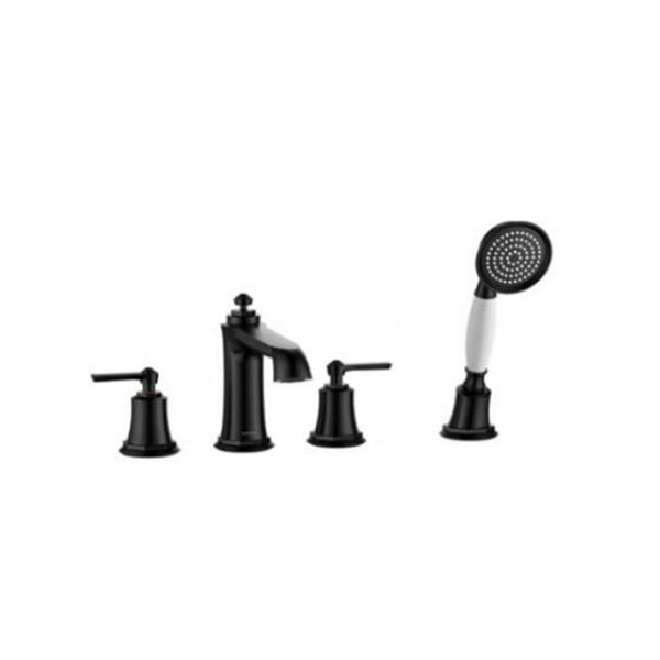 Bộ trộn bồn tắm 4-lỗ Kyoto màu đen 589.35.094