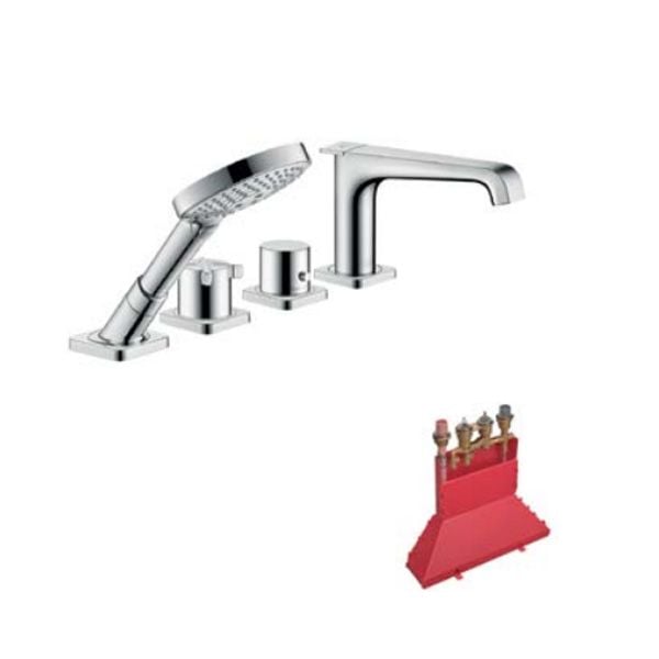 Bộ trộn bồn tắm 4 lỗ điều nhiệt AXOR Citterio E 589.30.530