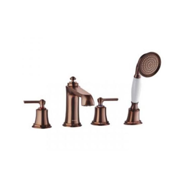 Bộ trộn bồn tắm 4-lỗ Kyoto màu đồng 589.35.034