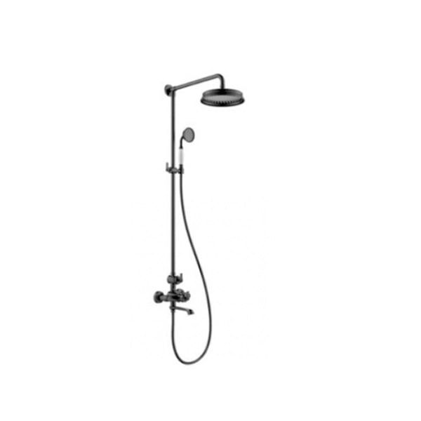 Thanh sen điều nhiệt Kyoto màu đen có vòi xả bồn 589.35.095