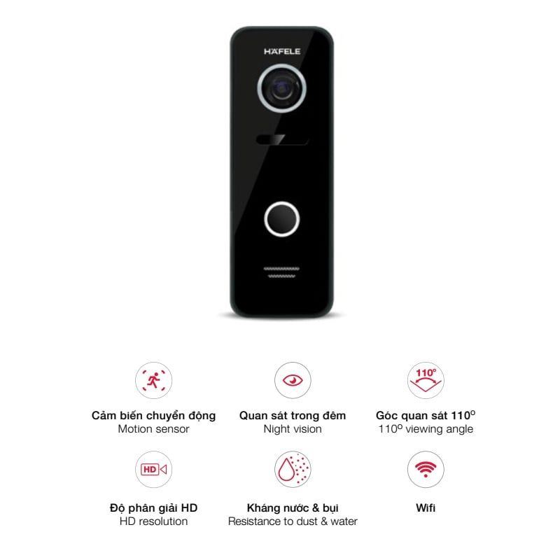 Camera chuông cửa Hafele SVD-700HD 959.23.096