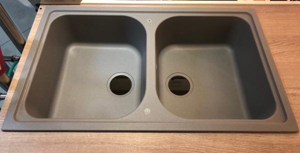 Chậu đá Hafele 860mm HS19-GEN2R90 570.35.580 màu xám