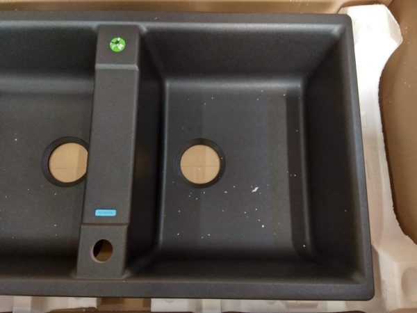 Chậu đá Blanco 860mm màu đen 567.68.349