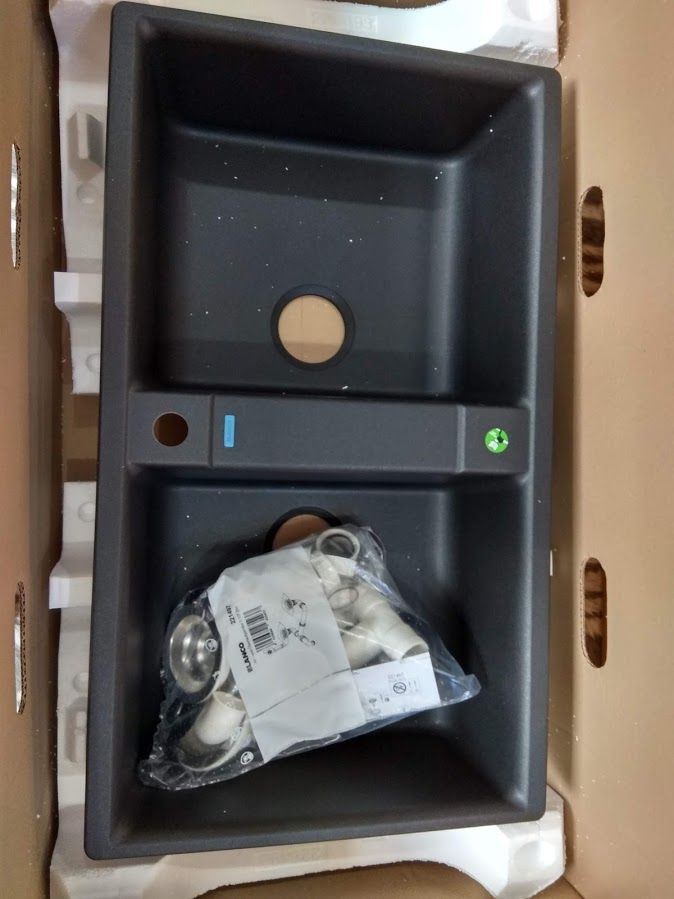 Chậu đá Blanco 860mm màu đen 567.68.349