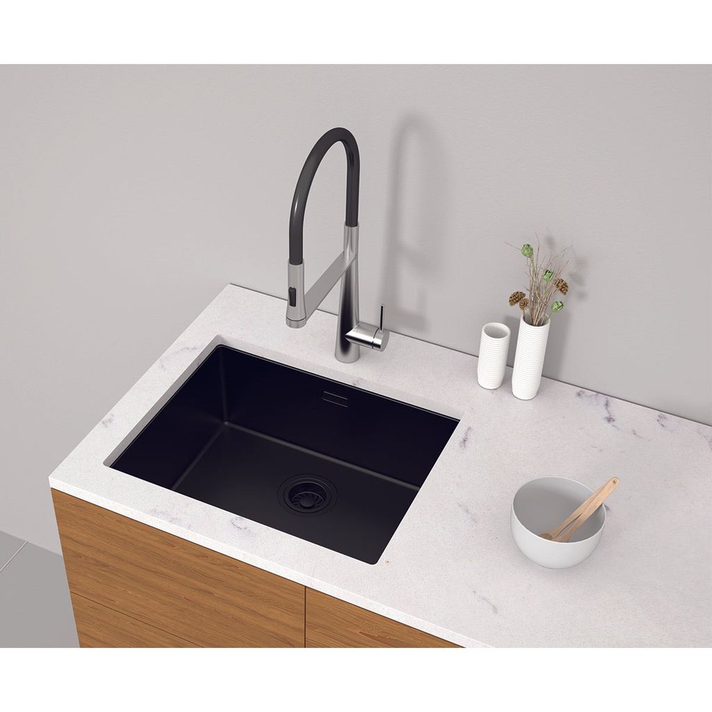 Chậu rửa chén Hafele 540mm HS25-SSN1S-540 màu Đen 567.24.481