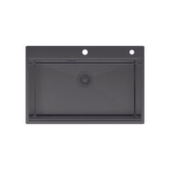 Chậu rửa chén Hafele 760mm HS25-SSN1S-7650 màu Titan 567.24.484