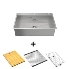 Chậu Inox Hafele 760mm HS24-SSN1S-7650 567.20.627