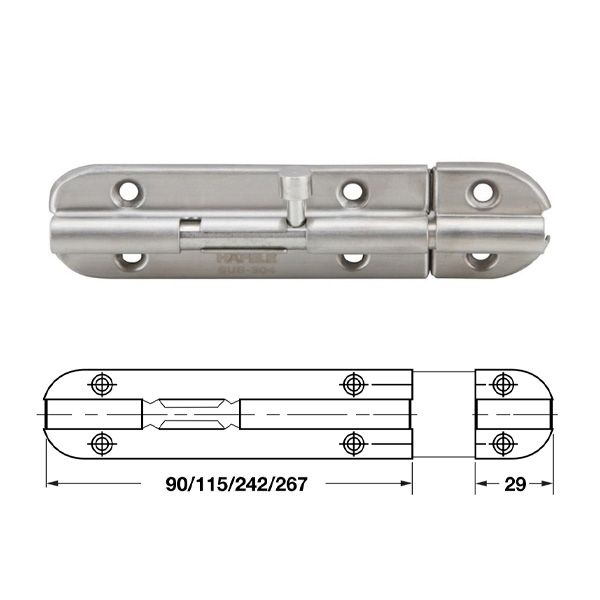 Chốt cửa DIY Hafele 489.71.320