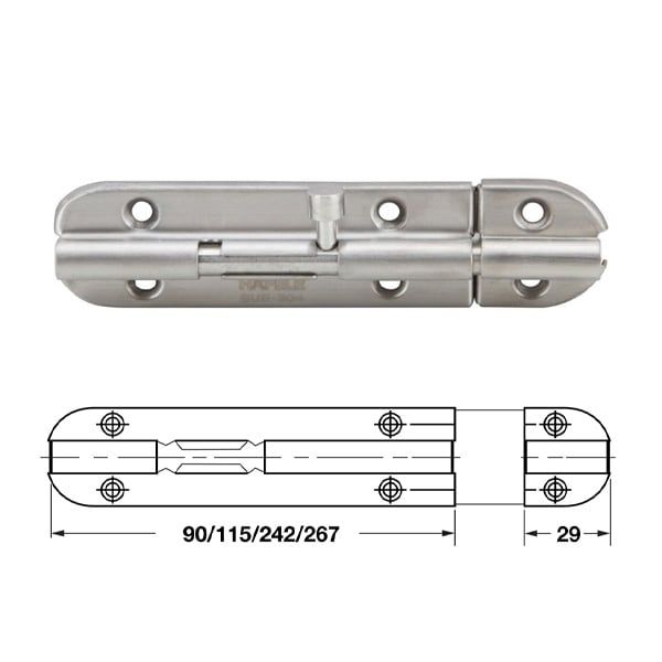 Chốt cửa DIY Hafele 489.71.300