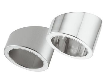 Nắp che lắp nổi hình tròn màu bạc Hafele 833.72.832
