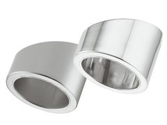 Nắp che lắp nổi hình tròn màu bạc Hafele 833.72.832