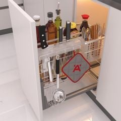 Giá dao thớt Hafele 400mm Inox 304 549.20.020