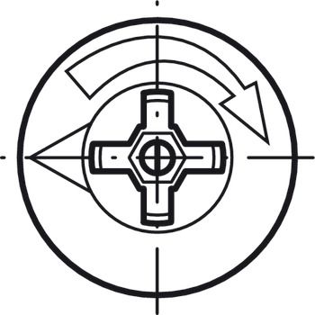 Ốc liên kết cho gỗ dày Từ 15mm Hafele 262.26.532