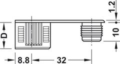 Chốt nối Rafix S20 M7 Hafele 263.20.131