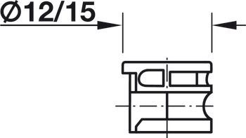 Ốc liên kết cho gỗ dày Từ 19mm Hafele 262.26.535