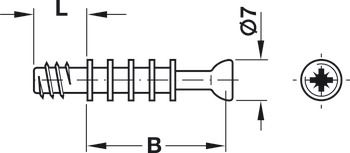 Chốt nối ren 11mm Hafele 262.28.624