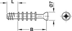 Chốt nối ren 11mm Hafele 262.28.624