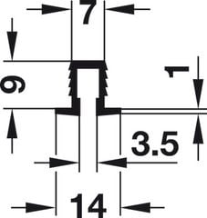 Ray trượt 3met Hafele 404.14.133